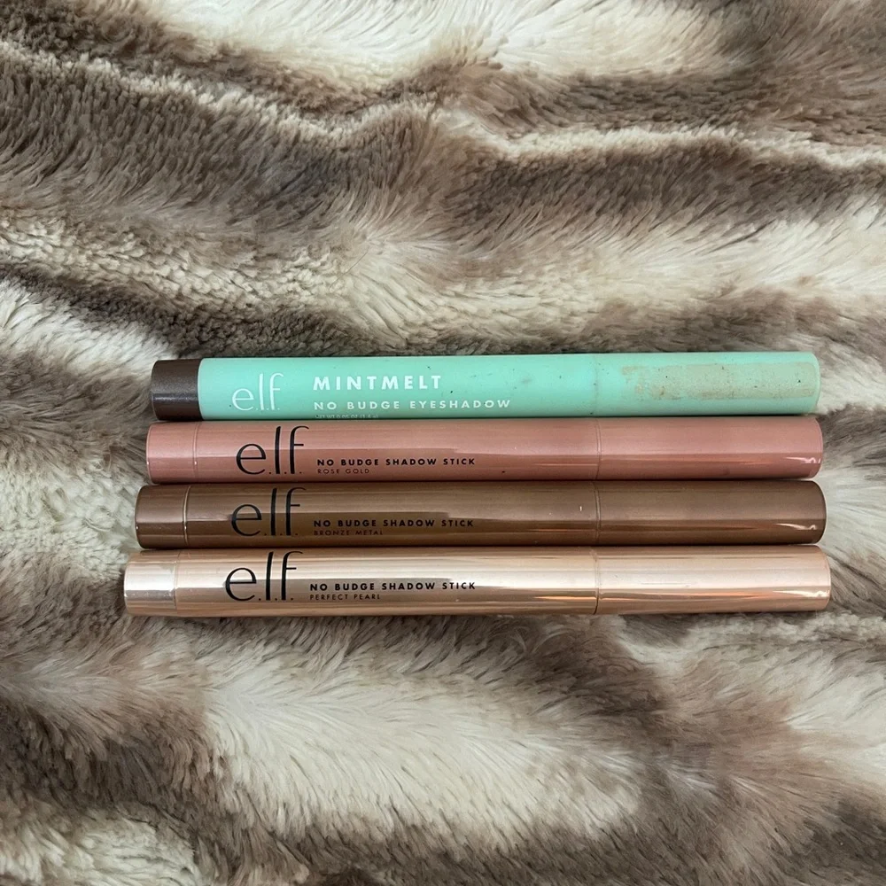 ELF e.l.f. No Budge Eyeshadow Sticks Bundle Lot of 4